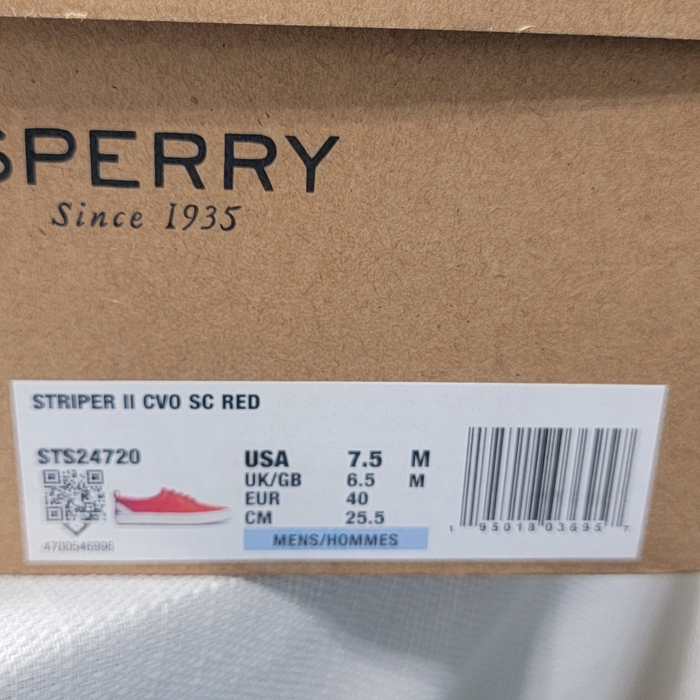 Sperry Top-Sider Men's Striper II Cvo Seacycled Sneakers New 7.5 - Picture 4 of 7